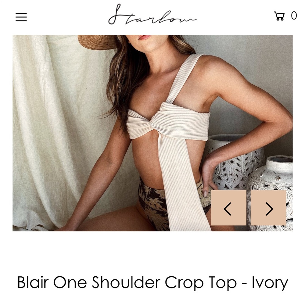 SOLD OUT ONE SHOULDER CROP TOP